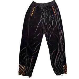 GODBODY XL Velour Brown Joggers Retro Casual Loungewear Streetwear
